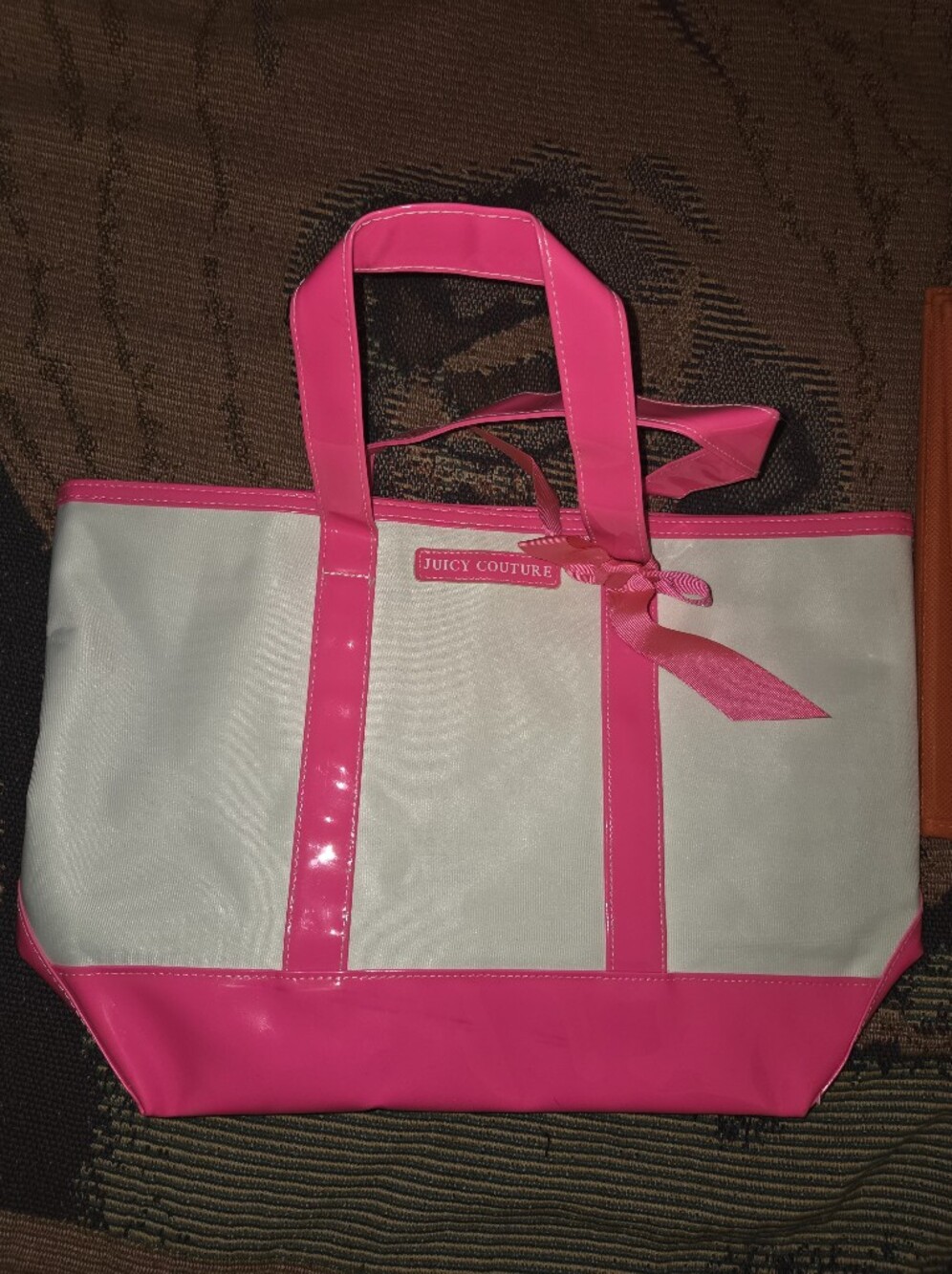 Juicy Couture Pink & White Tote Bag